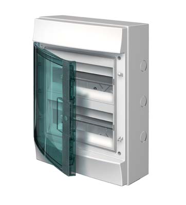 Бокс настенный 24М прозрачная дверь Mistral65 (с клемм) ABB 1SLM006502A1204