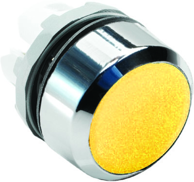 Кнопка MP1-20Y без фиксации без подсветки желтая ABB 1SFA611100R2003