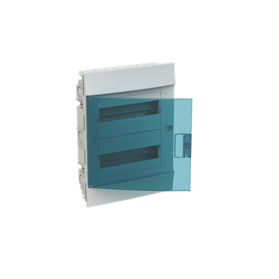 Бокс в нишу Mistral41 24М зеленая дверь (с клемм) ABB 1SLM004101A1205