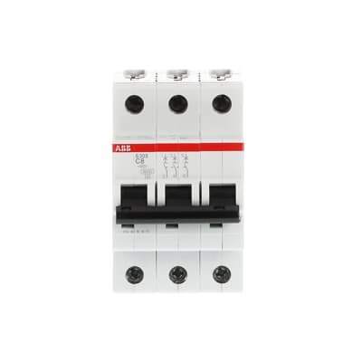 Автоматический выключатель 3-полюсный S203 C8 6кА ABB 2CDS253001R0084