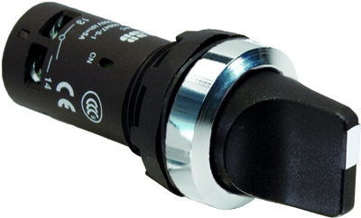 Переключатель 2-х поз. C2SS1-30B-10 черный ABB 1SFA619200R3016