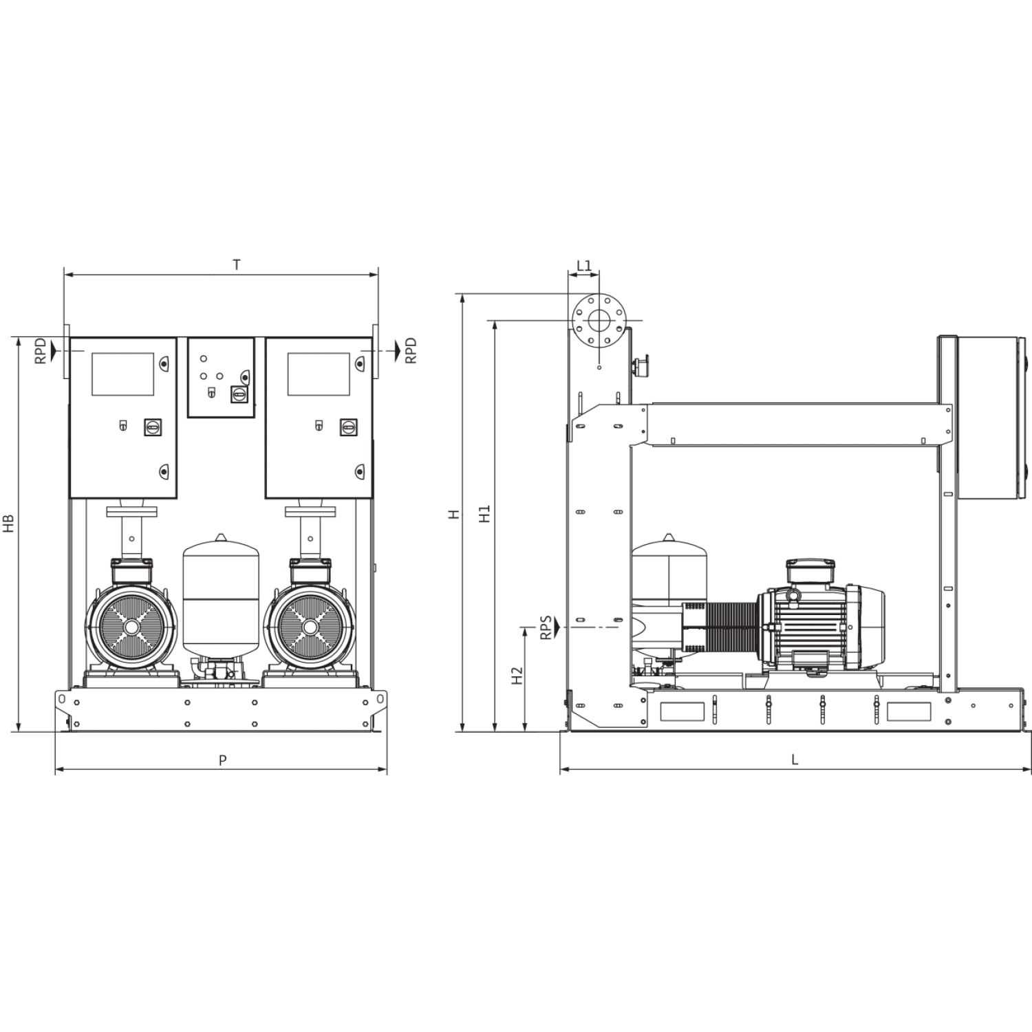 Насосная станция Wilo SiFire Easy 32/250-225-18,5/18,5 EEJ 4205272 ...
