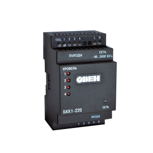 4-уровневый сигнализатор жидкости на DIN рейку (производитель ОВЕН, серия БКК1)