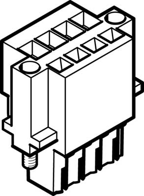 Штекер для системы управления двигателем (производитель Festo, серия NECC)